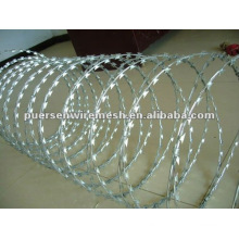 China concertina razor wire, razor wire fencing, razor barbed wire